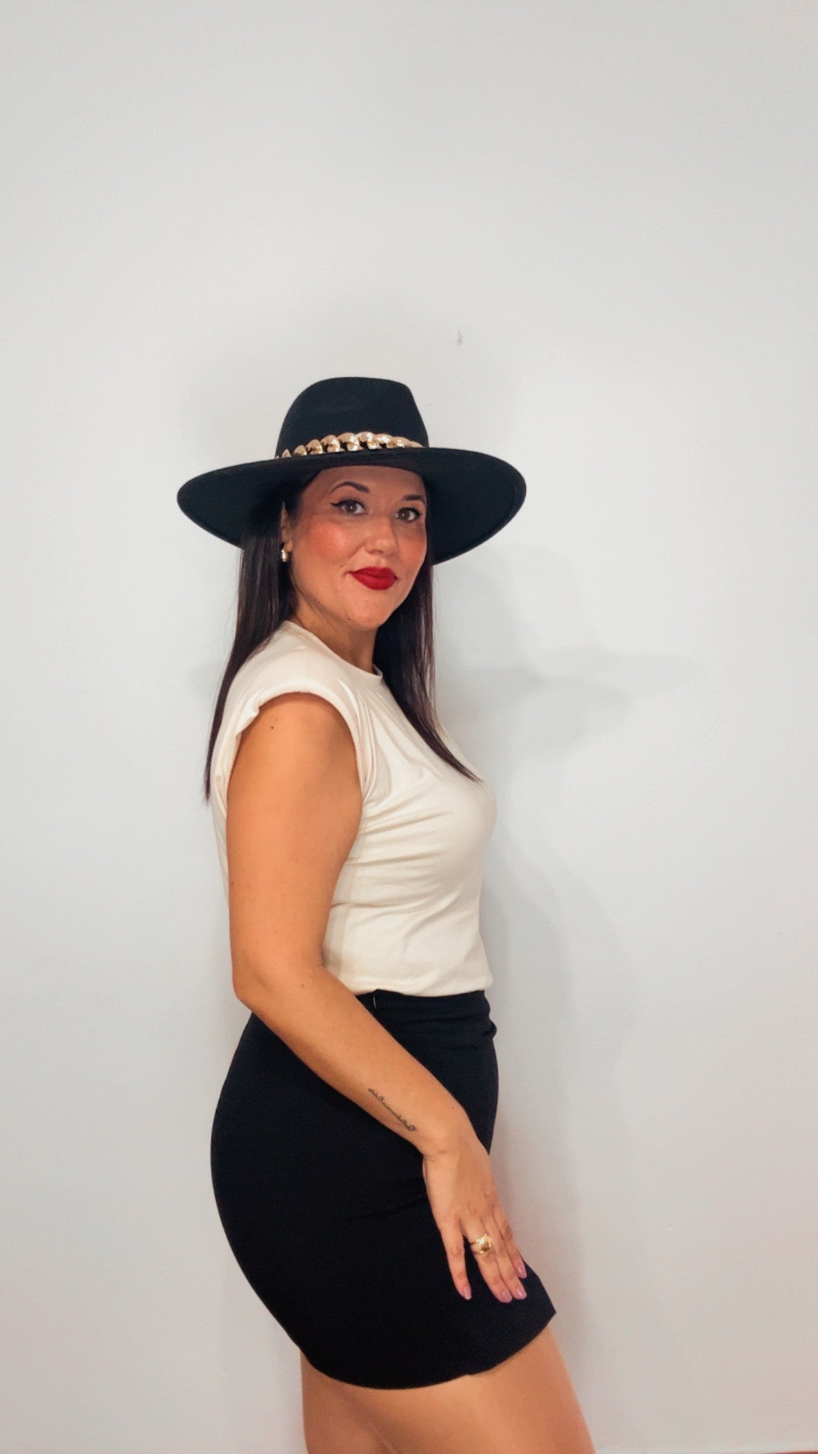 Falda pantalón negra