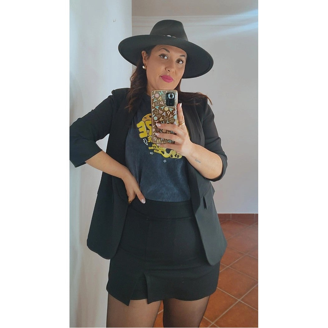 Blazer básica negra