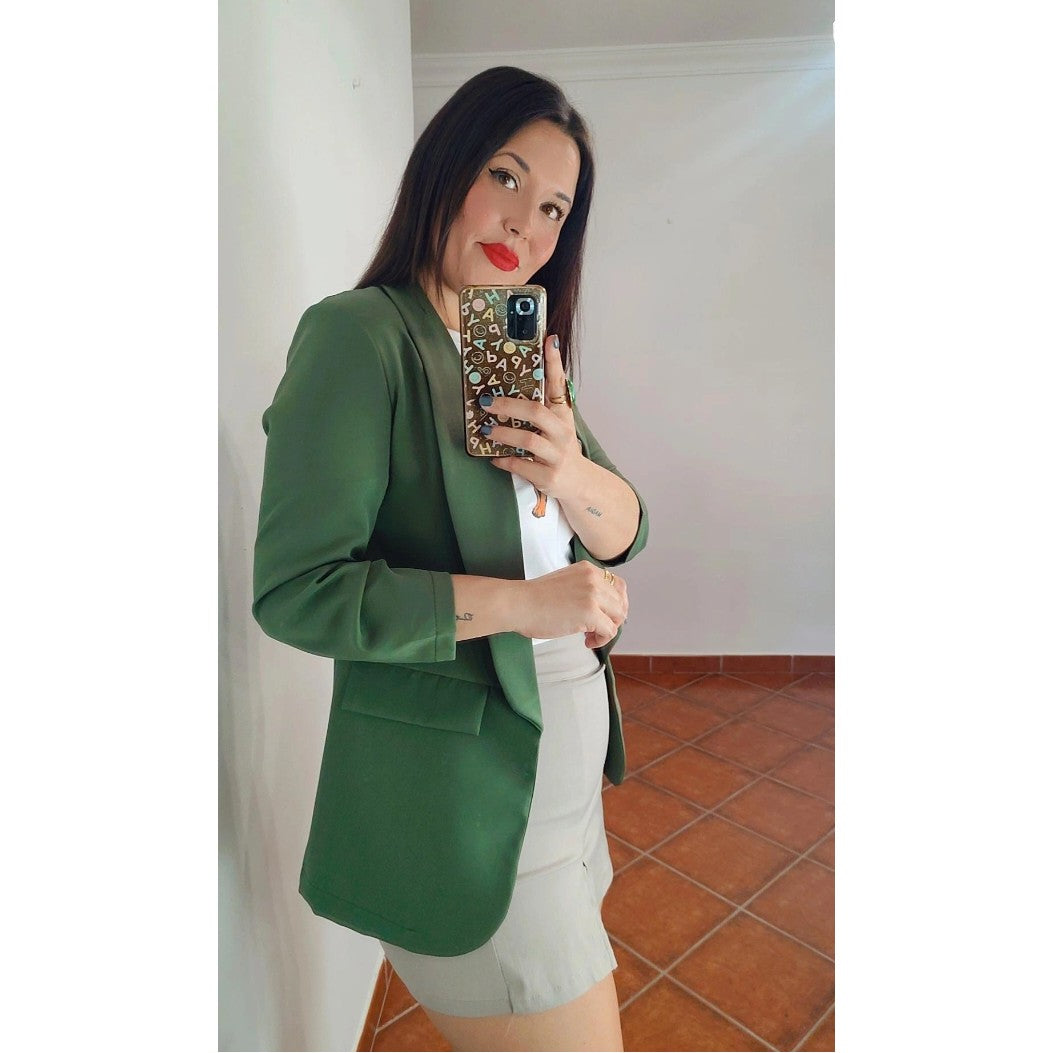 Blazer básica verde