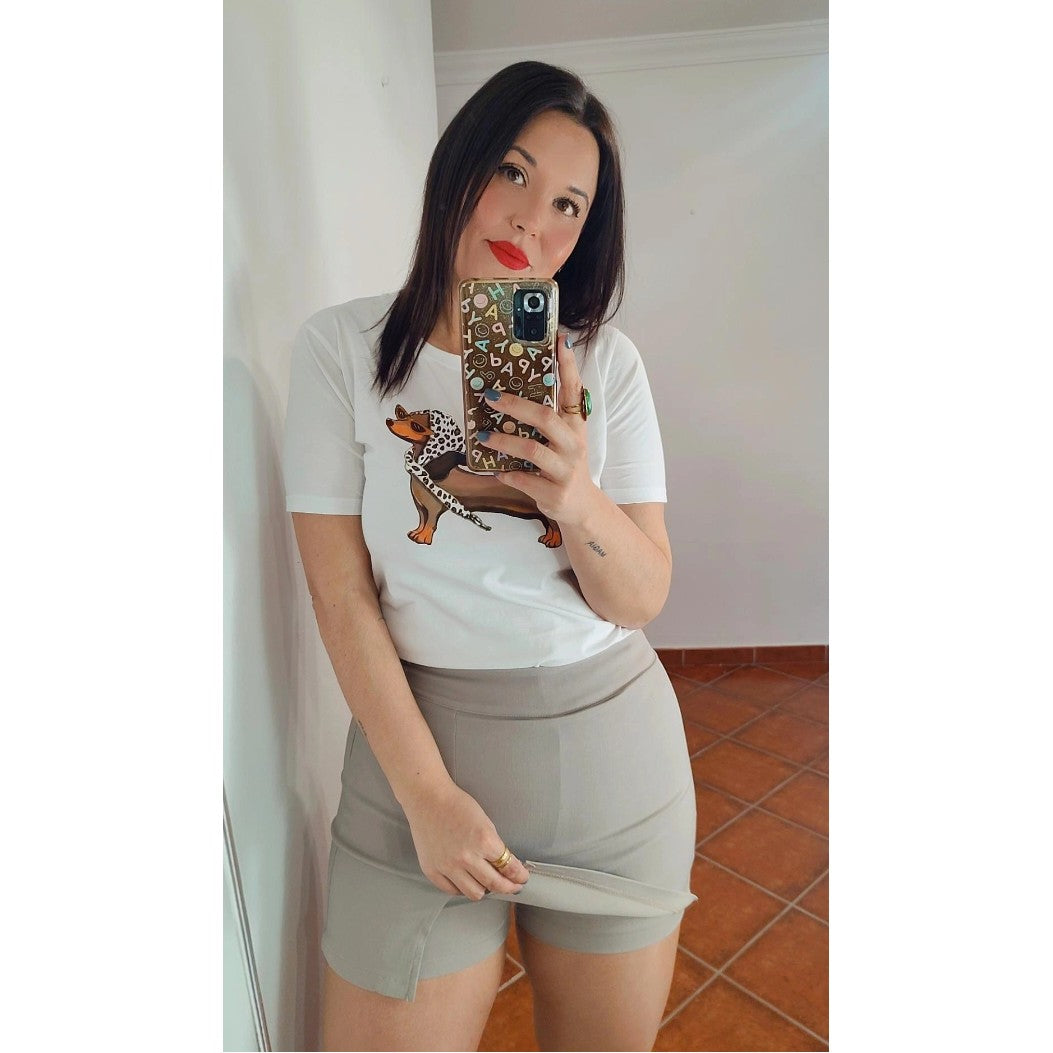 Falda Pantalón taupe