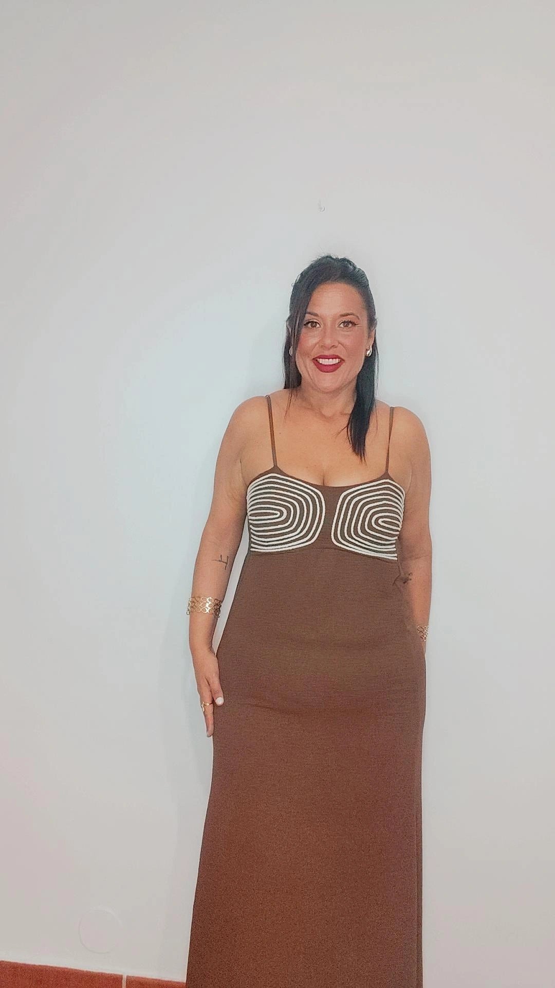 Vestido marrón
