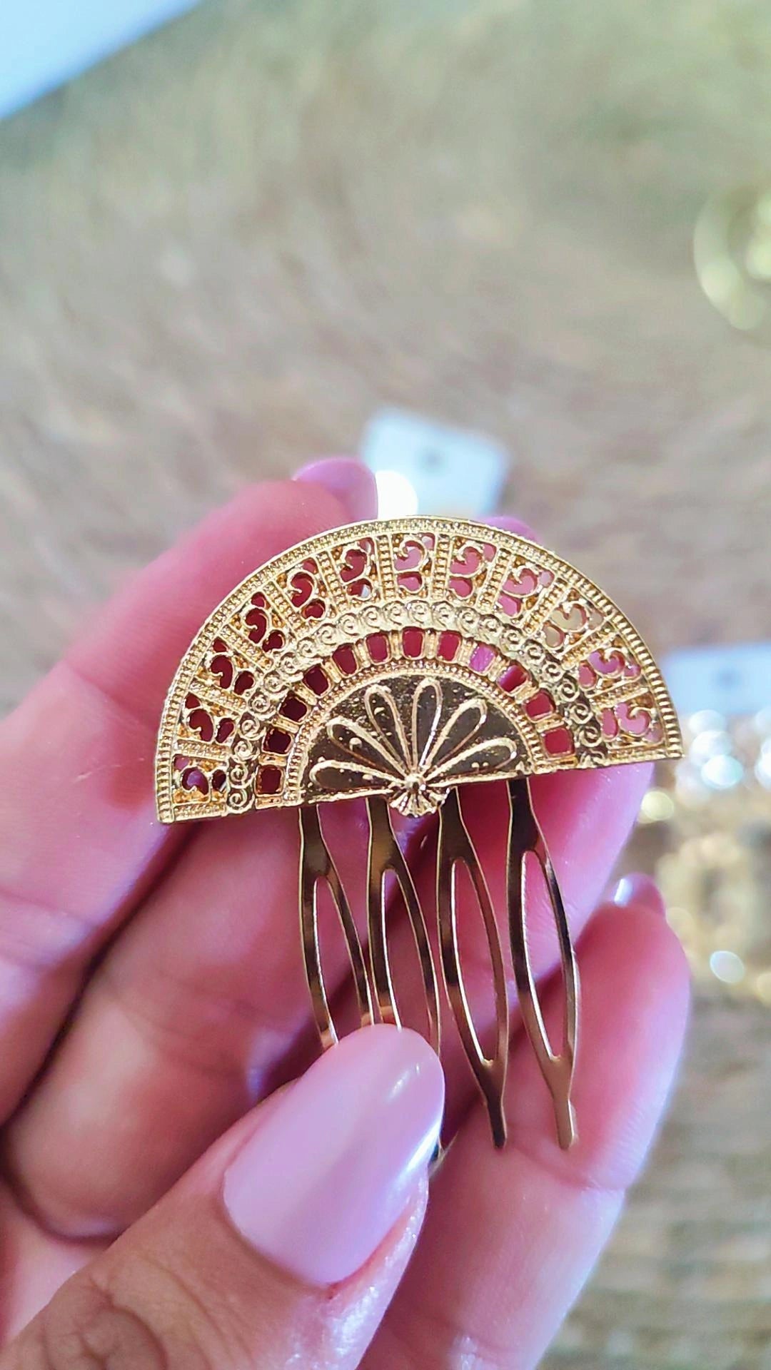 Complementos peina abanico
