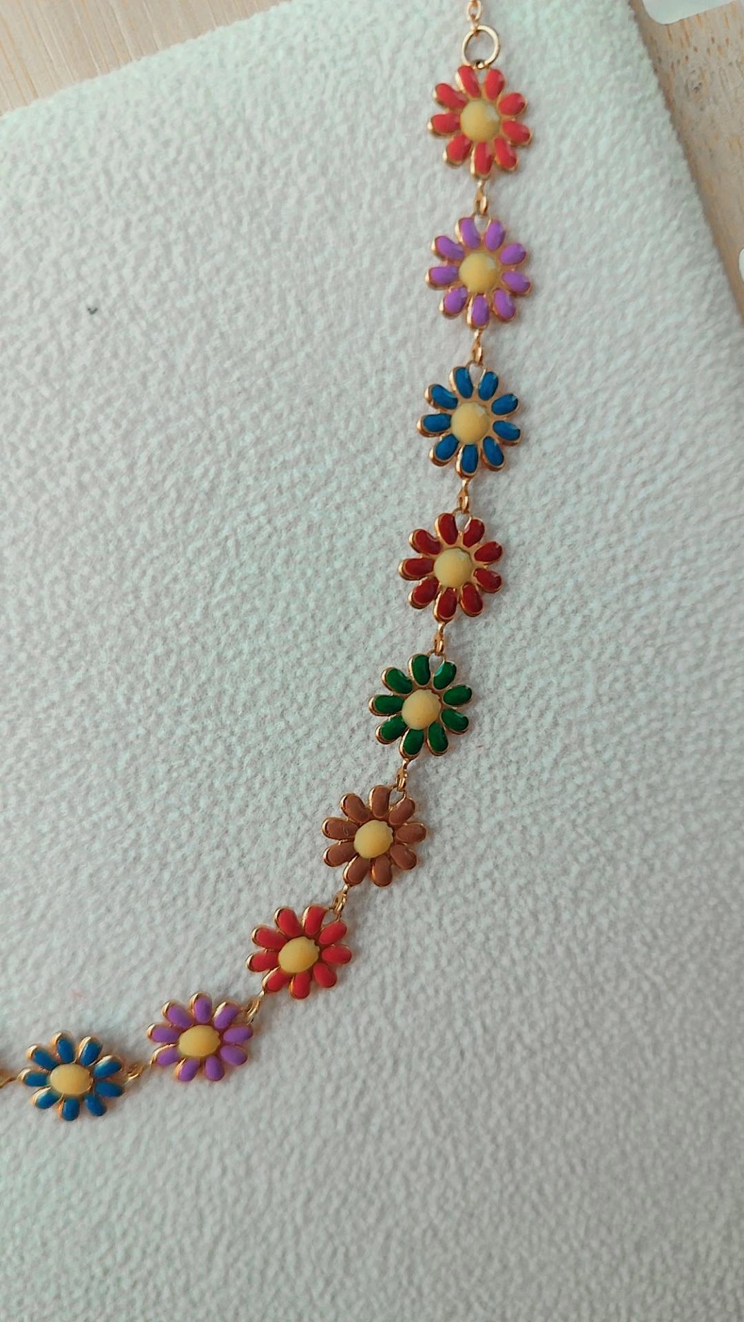 Collar margaritas multicolor