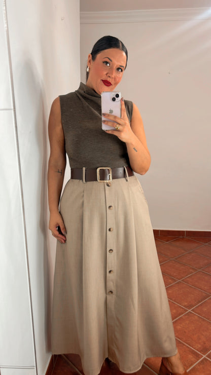 Vestido bicolor