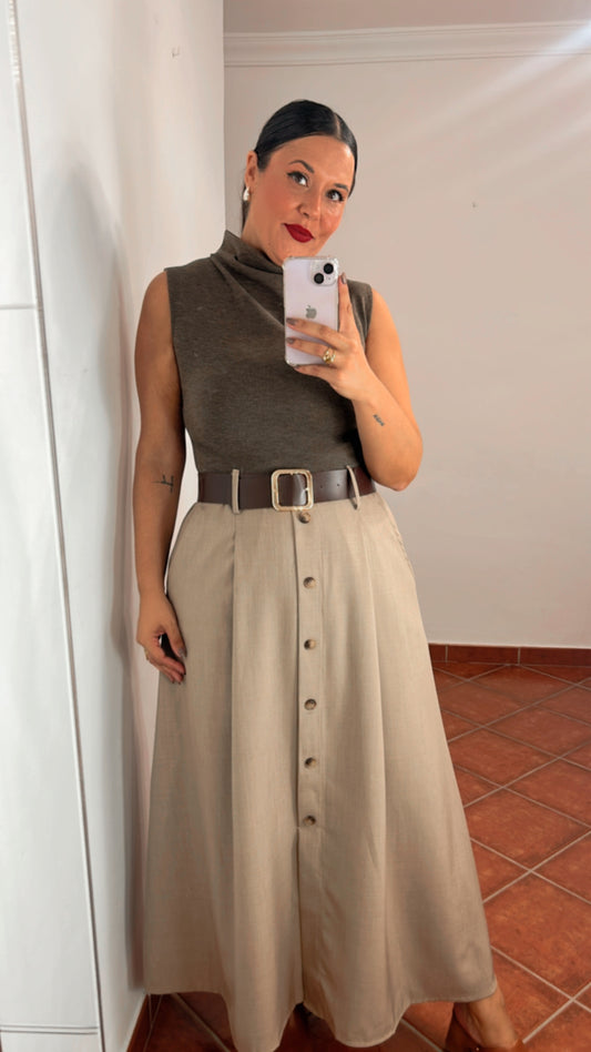 Vestido bicolor