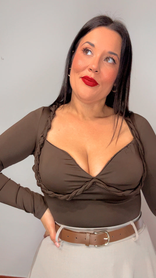 Camiseta licra trenzada