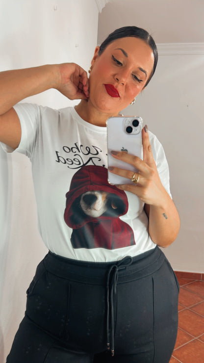 Camiseta perrito burdeos