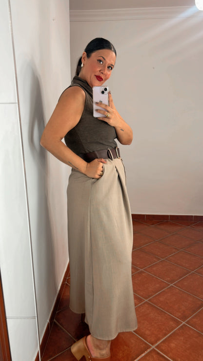 Vestido bicolor