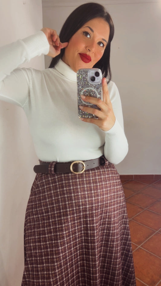 Camiseta básica cuello vuelto