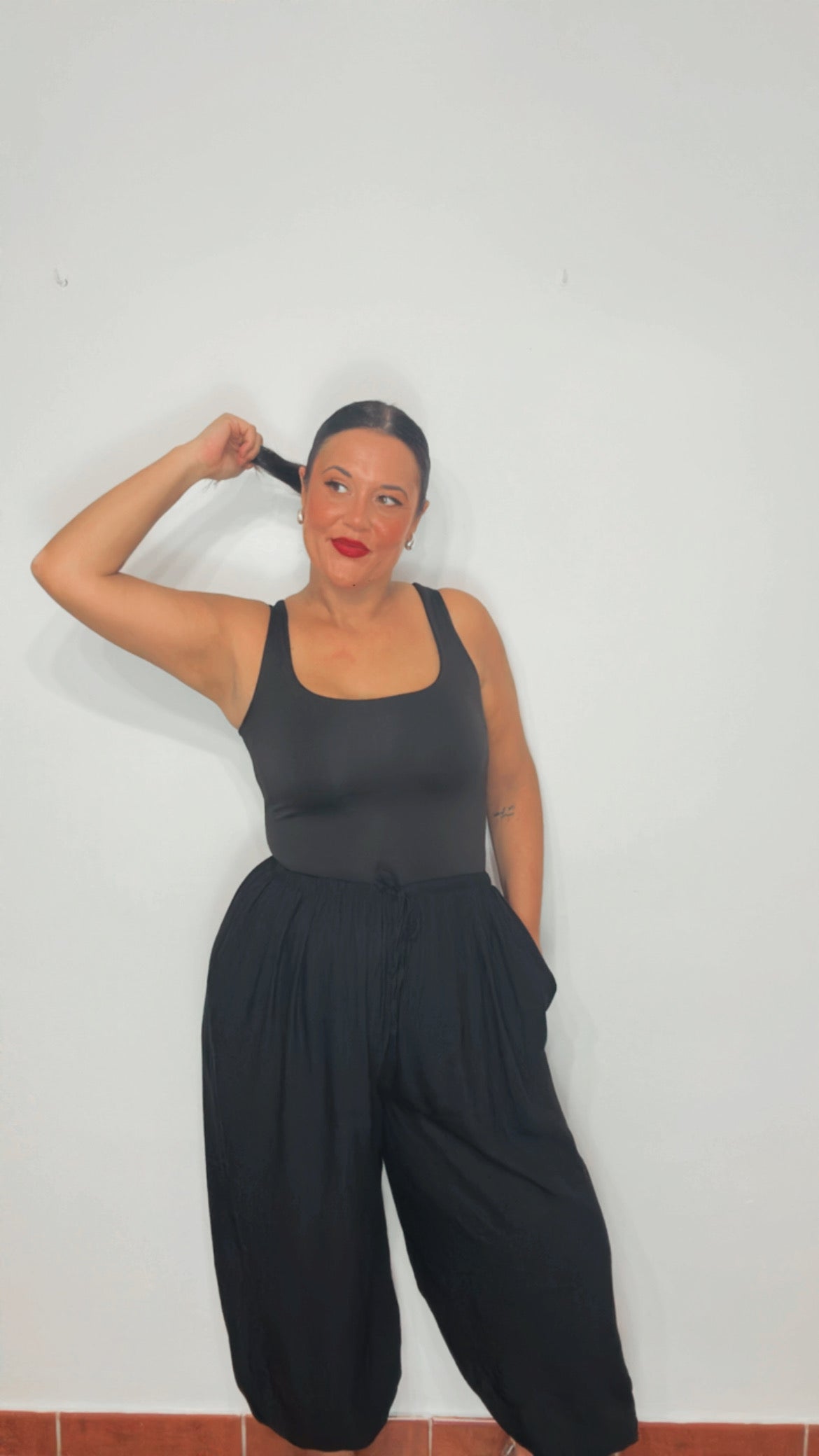 Camiseta licra negra
