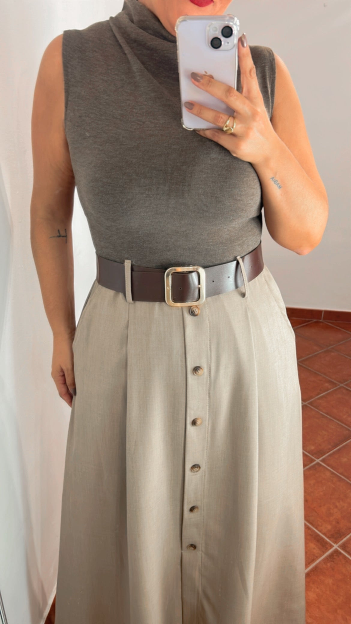 Vestido bicolor