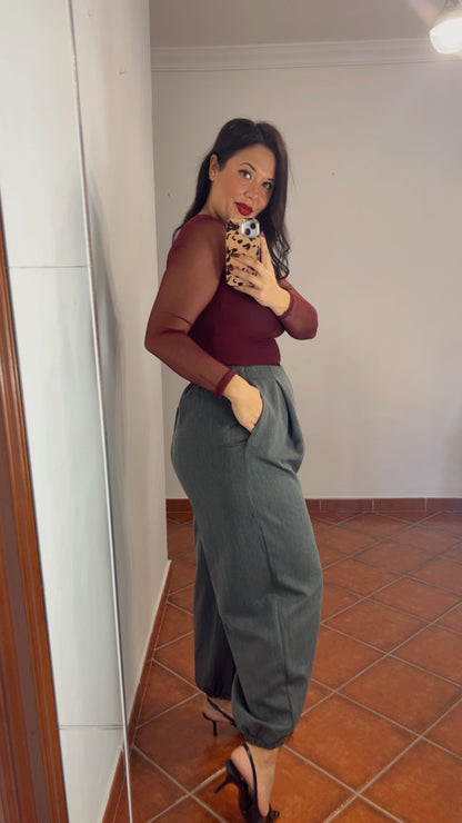 Body burdeos combinado