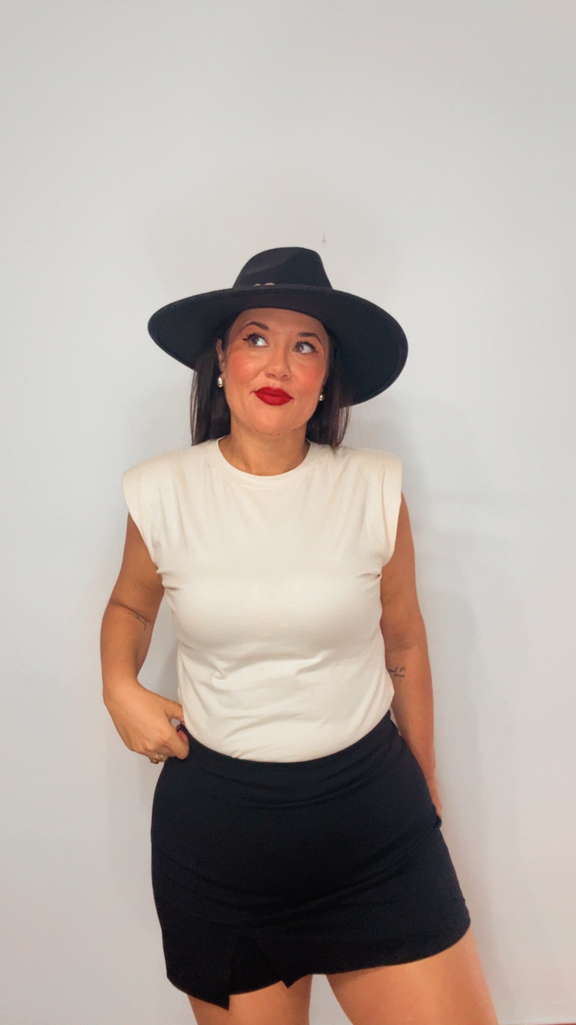 Falda pantalón negra