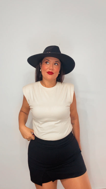 Falda pantalón negra