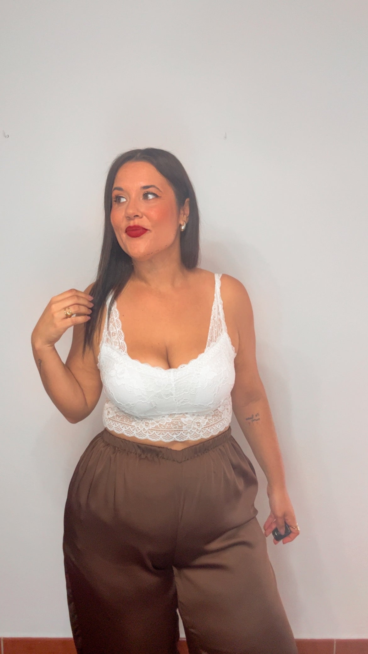 Camiseta bralete blanco