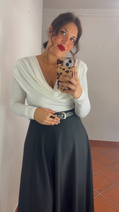 Camiseta licra corte griego