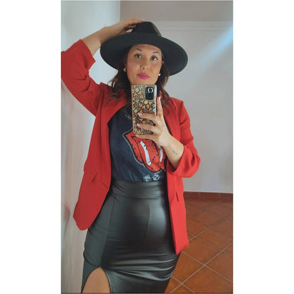 Blazer Básica roja