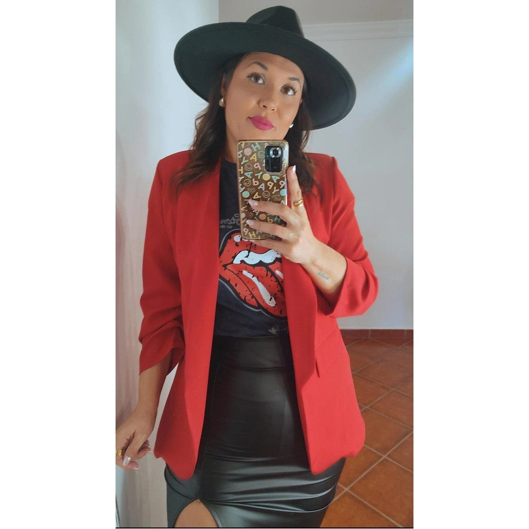 Blazer Básica roja