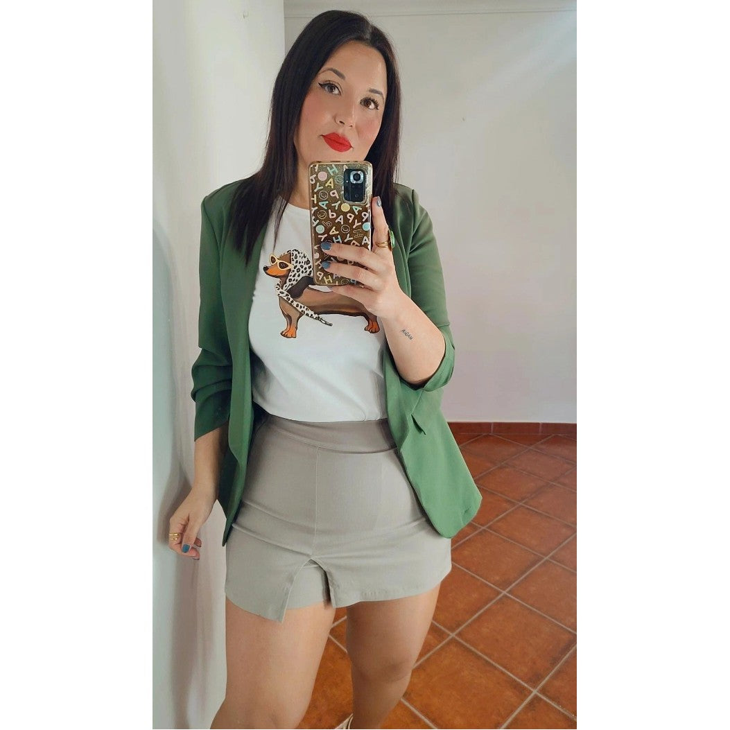 Blazer básica verde