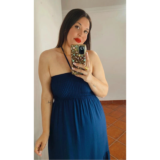 Vestido maxi chocolate