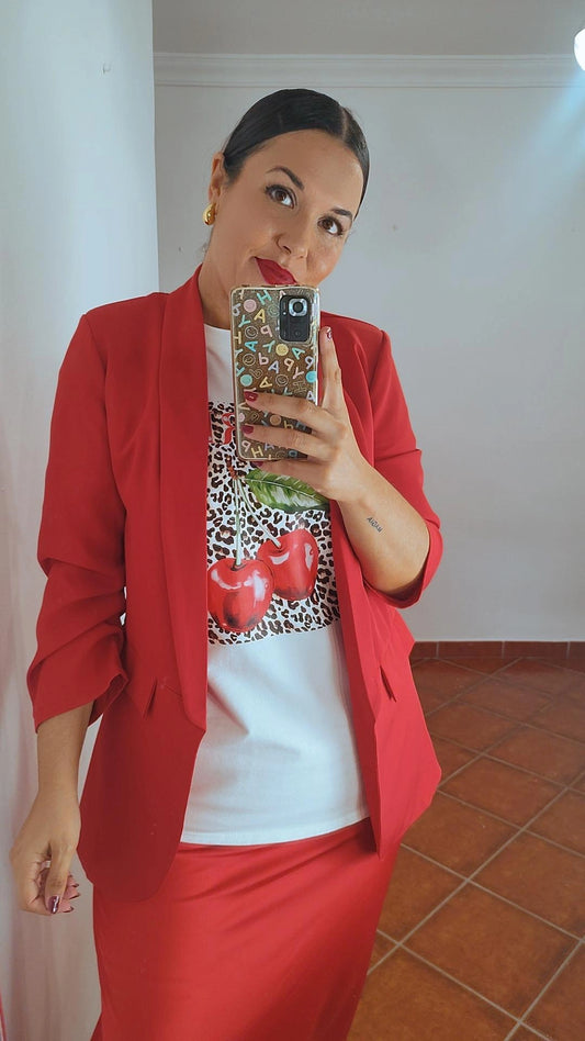 Blazer Básic roja