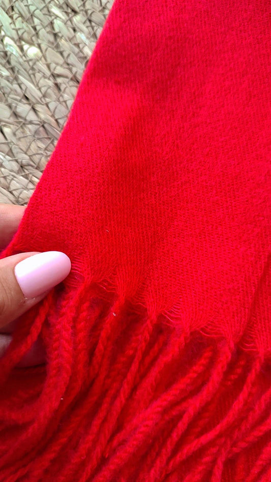 Bufanda roja