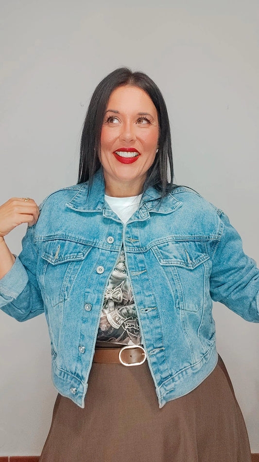 Chaqueta vaquera oversize