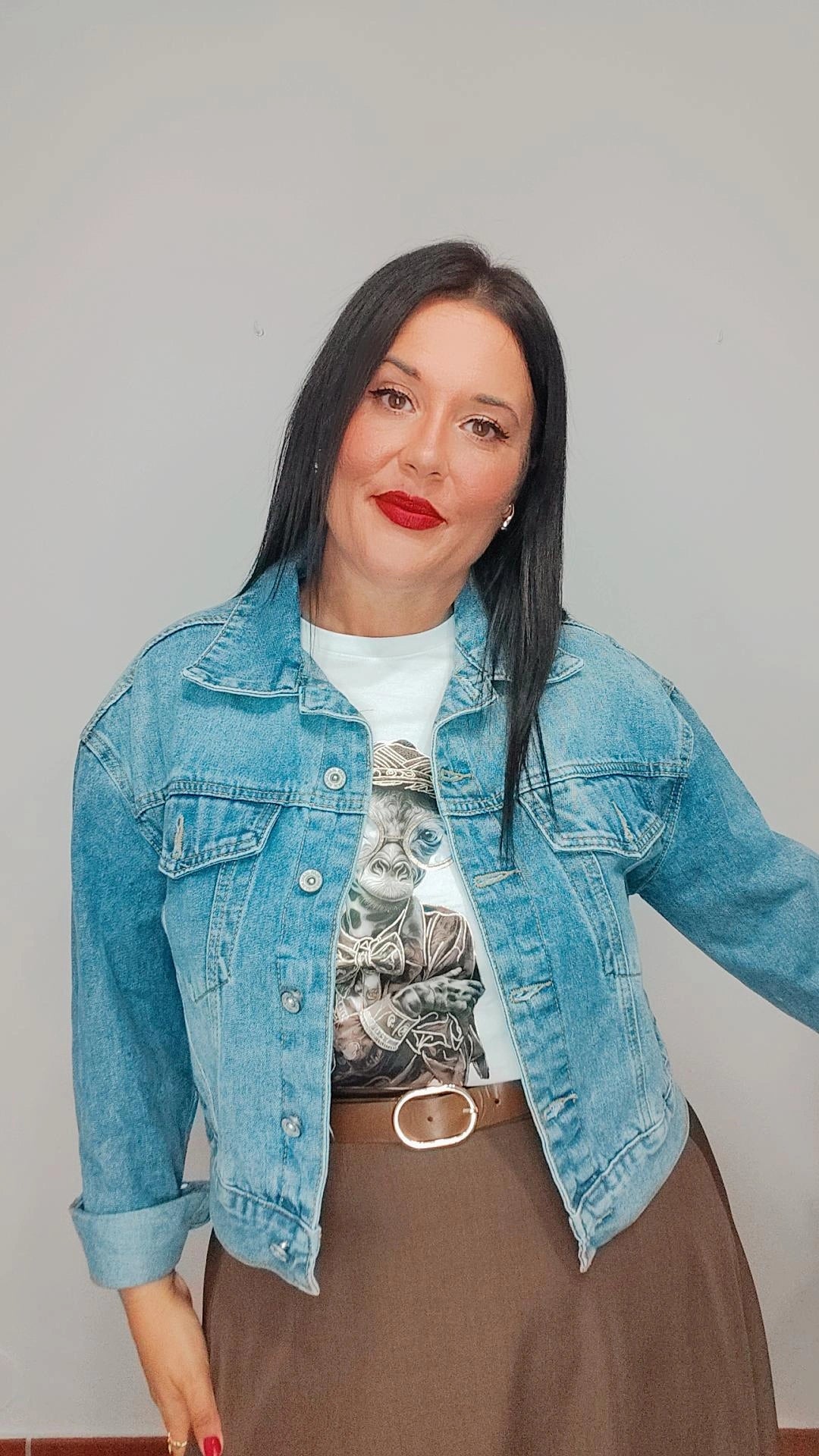 Chaqueta vaquera oversize