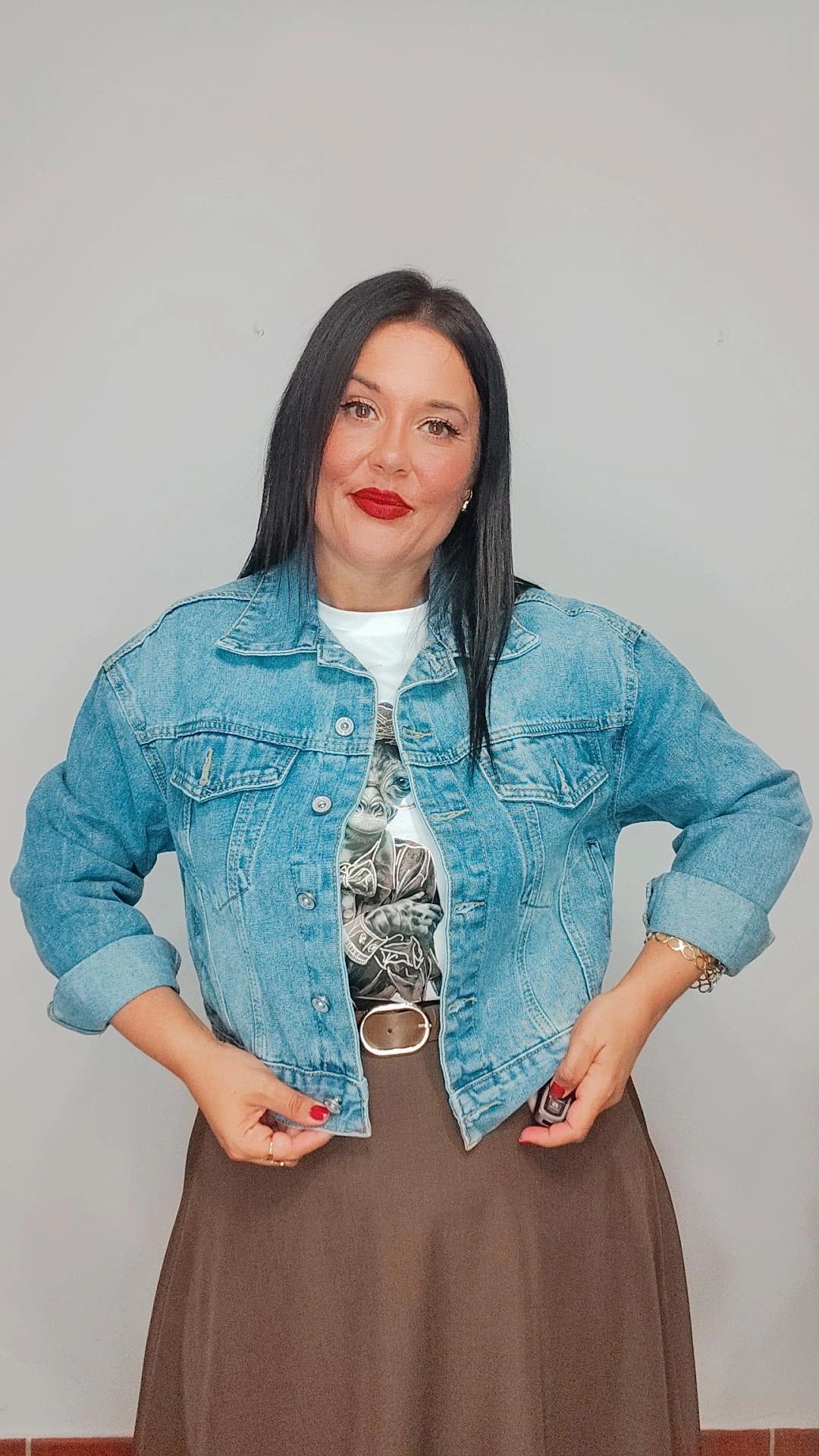 Chaqueta vaquera oversize