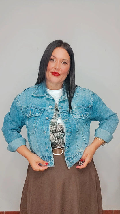 Chaqueta vaquera oversize