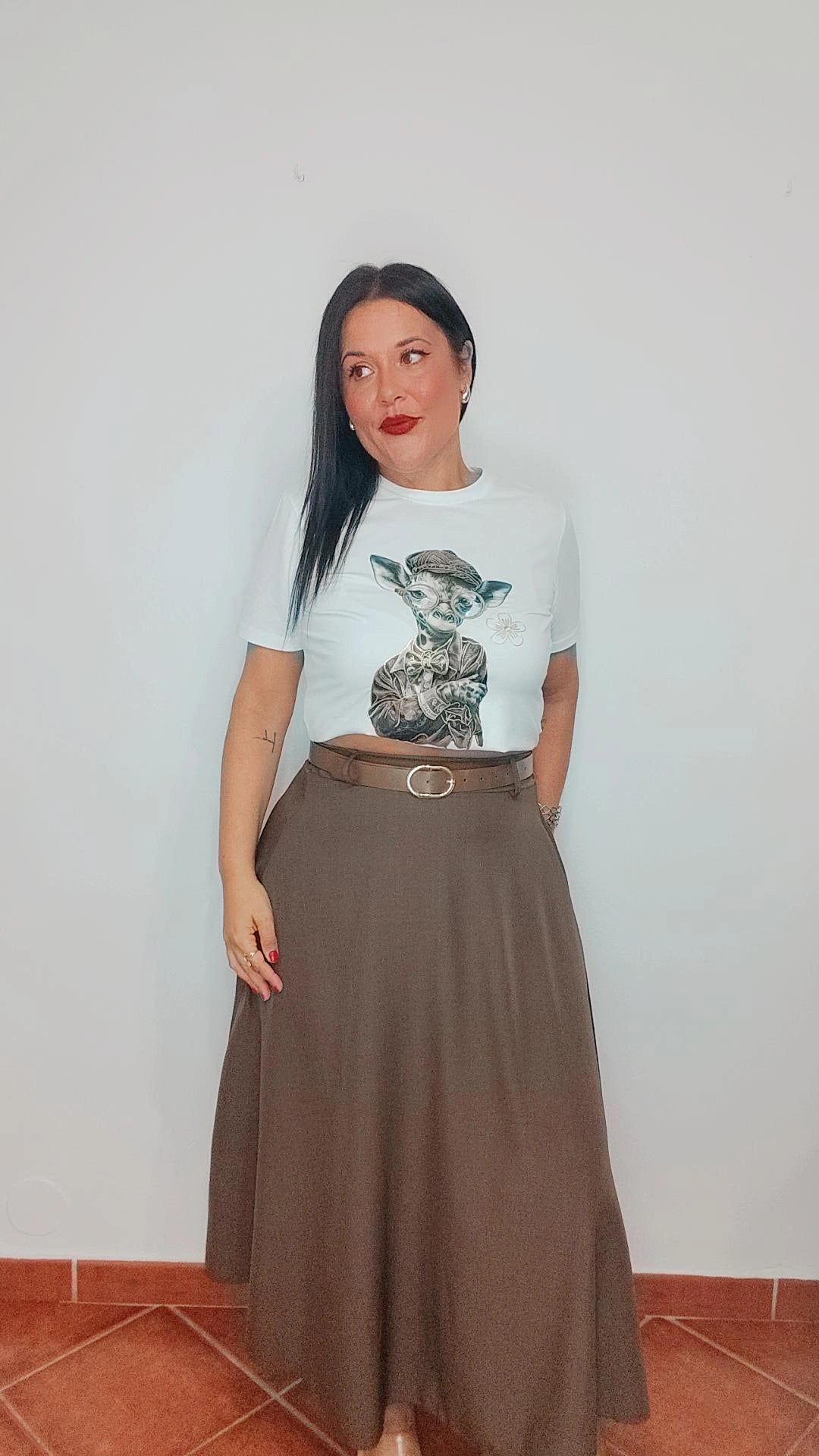 Falda corte evase
