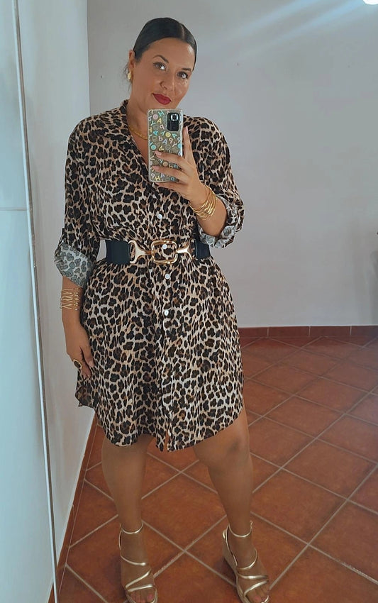 Vestido camisero leo